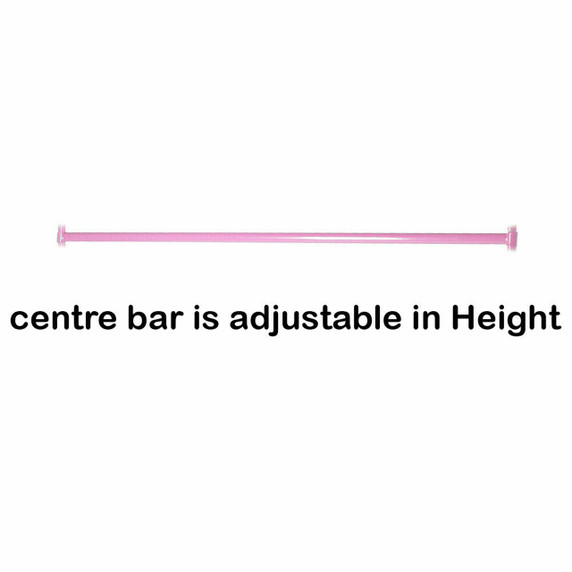 Centre Bar For Garment Clothes Pink  Rail Sizes  3ft 4ft 5ft 6ft