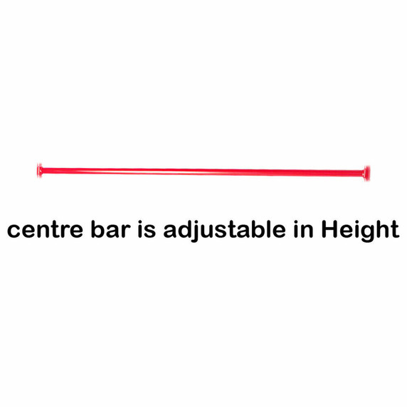 Centre Bar For Garment Clothes Red  Rail Sizes  3ft 4ft 5ft 6ft