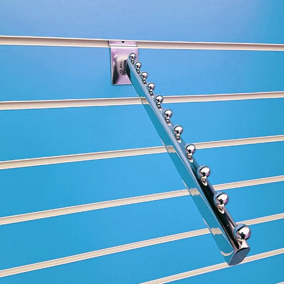 11 Ball Waterfall Sloping Display Arm For Slatwall