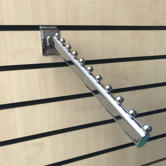 11 Ball Waterfall Sloping Display Arm For Slatwall