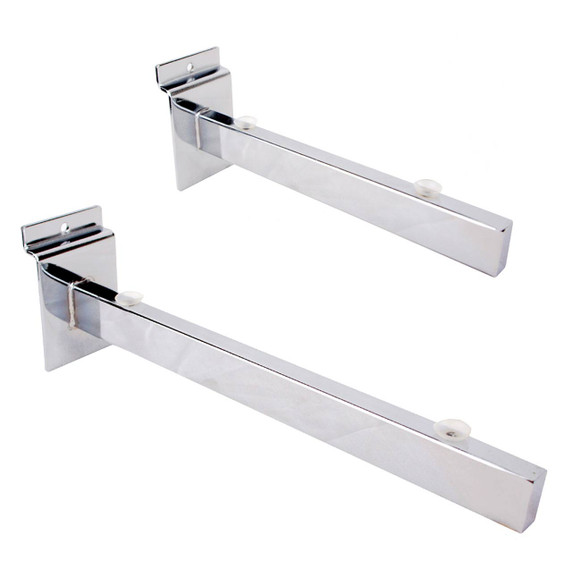 Glass Shelf Brackets (Pair) Slatwall Slatboard With Suction Pads For Hold Glass