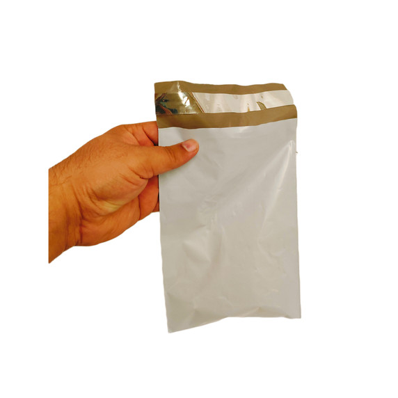 100x 6''x9'' Plastic White Grey Mailing Bags