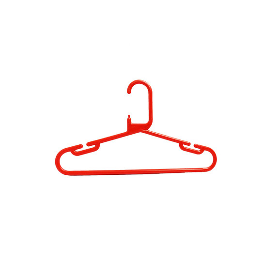 100x  Red Strong Heavy Duty Plastic Kids Baby Hangers, Suit,trouser Garment Clothes Hanger