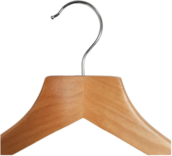 100x 35cm Wooden Baby Toddler Children's Kids Wooden Clothes Coat Hangers With Trouser Skirt Clips