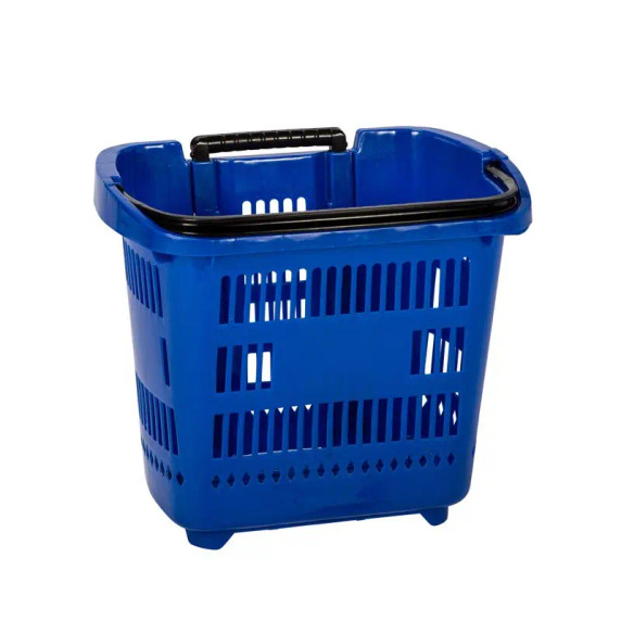 Plastic Shopping Trolley Basket Supermarket Retail Store 31 Litre Capacity