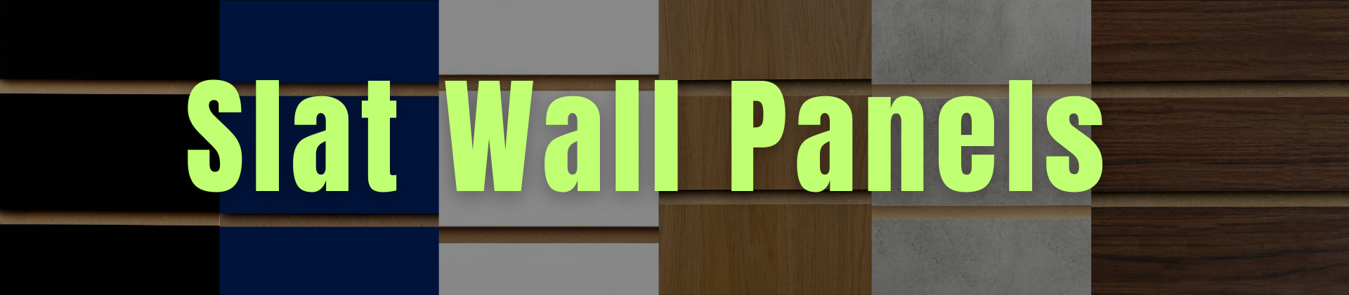 Slat wall panels