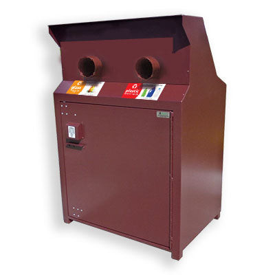 BearSaver - CE Series Double Trash/Recycling Enclosure, ADA