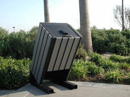 BearSaver - Hid-A-Bag Mini Single Trash/Recycling Enclosure, ADA