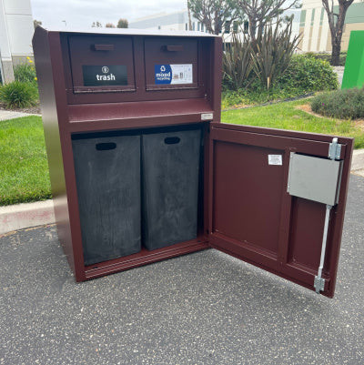 BearSaver - CE Series Double Trash Enclosure, Municipal Style, ADA