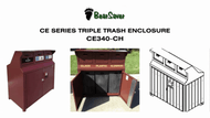 BearSaver CE340-CH: The Ultimate ADA Compliant Triple Trash Enclosure