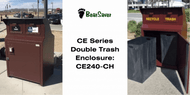 BearSaver CE Series Double Trash Enclosure: Model CE240-CH
