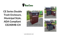 BearSaver CE240MB-CH: The Ideal Double Trash Enclosure for Public Spaces