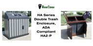 Secure Your Surroundings with BearSaver's HA2-P Double Trash Enclosure