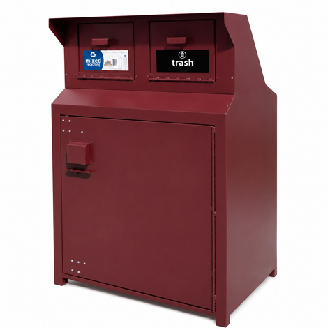 BearSaver - CE Series Double Trash/Recycling Enclosure, ADA Compliant - CE240
