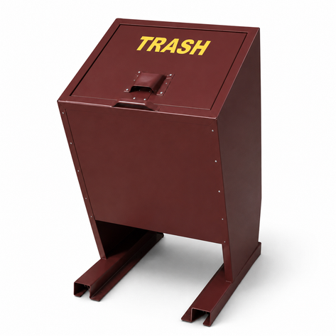 BearSaver - Hid-A-Bag Single Trash/Recycling Enclosure, 70 gal - HB1