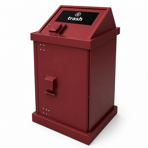 BearSaver - HA Series Single Trash/Recycle Enclosure, ADA Compliant  - Model HA