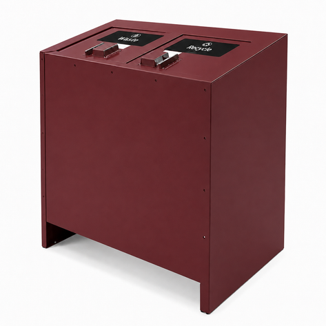 BearSaver - BE Series Double Trash/Recycle Enclosure, ADA Compliant  - BE2