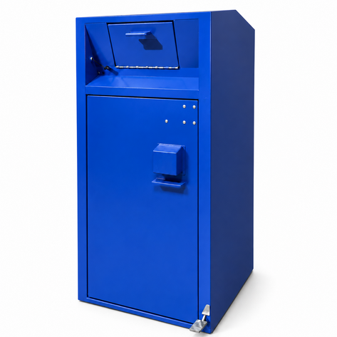 ADA compliant, Bear resistant and Rodent Resistant Cart Garage with Chute, Holds One 35 Gallon Poly Cart - CE135MB-CH