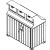 BearSaver - CE Series Triple Trash Enclosure, ADA Compliant - CE340