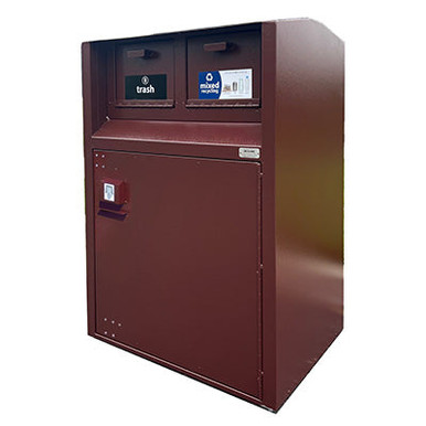 BearSaver - CE Series Double Trash Enclosure, Municipal Style, ADA