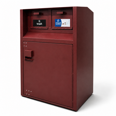 BearSaver - CE Series Double Trash Enclosure, Municipal Style, ADA