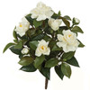15" White Polyblend Gardenia Bush
