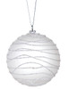 J-121110
4" Frosted Ball Ornament
with White Glitter