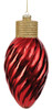 10.5 x 4.5 Inch Shiny Glittered Bulb Red/Gold