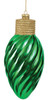 10.5 x 4.5 Inch Shiny Glittered Bulb Green