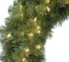 Close Up of Virginia Pine Wreath with LED Lights