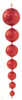 24 x 4 Inch Ball Finial Red
