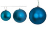 4", 6", or 8" Matte Blue Ball Ornaments