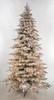 12' Snowy Flocked Polaris Tree with 3mm Mini Crab Lights