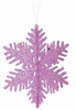 6" Glittered Snowflake Ornament