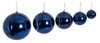 Reflective Navy Ball Ornaments from 4", 6", 8", 10" and 12" Sizes