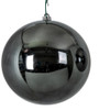 Reflective Charcoal Ball Ornaments | 4 Inches, 6 Inches, 8 Inches, or 10 Inches