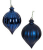 6" Dark Blue/ Navy Blue Matte or Shiny Small Onion Finial