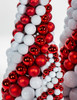 Close Up of Matte and Reflective Red Balls
Shiny White Ball Ornaments