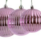 4", 6", or 8" Pink Reflective Ball Ornaments - Fire Retardant