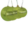 FireSafe Apple Green Reflective Pumpkin Ball Ornaments