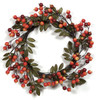 22" Crabapple Wreath 
Fall Mix of Red/Orange