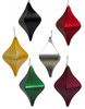 8" Matte Finial in Black, Platinum Silver, Gold, Red, Green, or Burgundy Diamond Finial