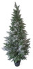 62" Flocked Cedar Tree