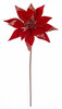 P-210172
22" Red Velvet/Sequined Poinsettia Spray