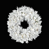 C-220554 
48" Flocked Long Needle Pine Wreath
with LED Lights