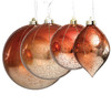Mercury Glass Finish Copper Ombre Ornaments