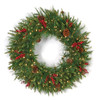 C-231194B - Battery Operated 36" Mixed Oakhaven Wreath with Pinecones and Red Berries and LED Lights