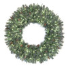 C-231034 - 48" Frosted Mixed Pine Wreath with LED Lights