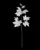 P-260431 - Iridescent Ivory Metallic Maple Leaf Spray