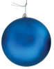 J-250176 - 10" Matte Blue Ball Ornament
